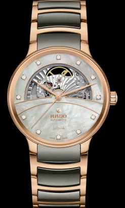 Women Rado Centrix Automatic Diamonds Open Heart