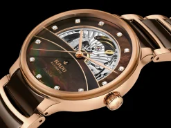 Women Rado Centrix Automatic Diamonds Open Heart