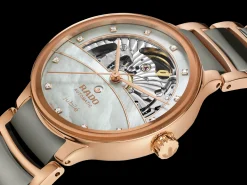 Women Rado Centrix Automatic Diamonds Open Heart