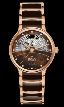 Women Rado Centrix Automatic Diamonds Open Heart