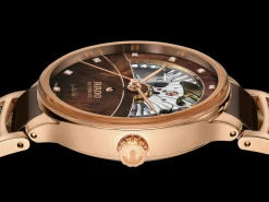 Women Rado Centrix Automatic Diamonds Open Heart