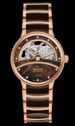 Women Rado Centrix Automatic Diamonds Open Heart