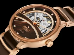 Women Rado Centrix Automatic Diamonds Open Heart