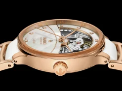 Women Rado Centrix Automatic Diamonds Open Heart
