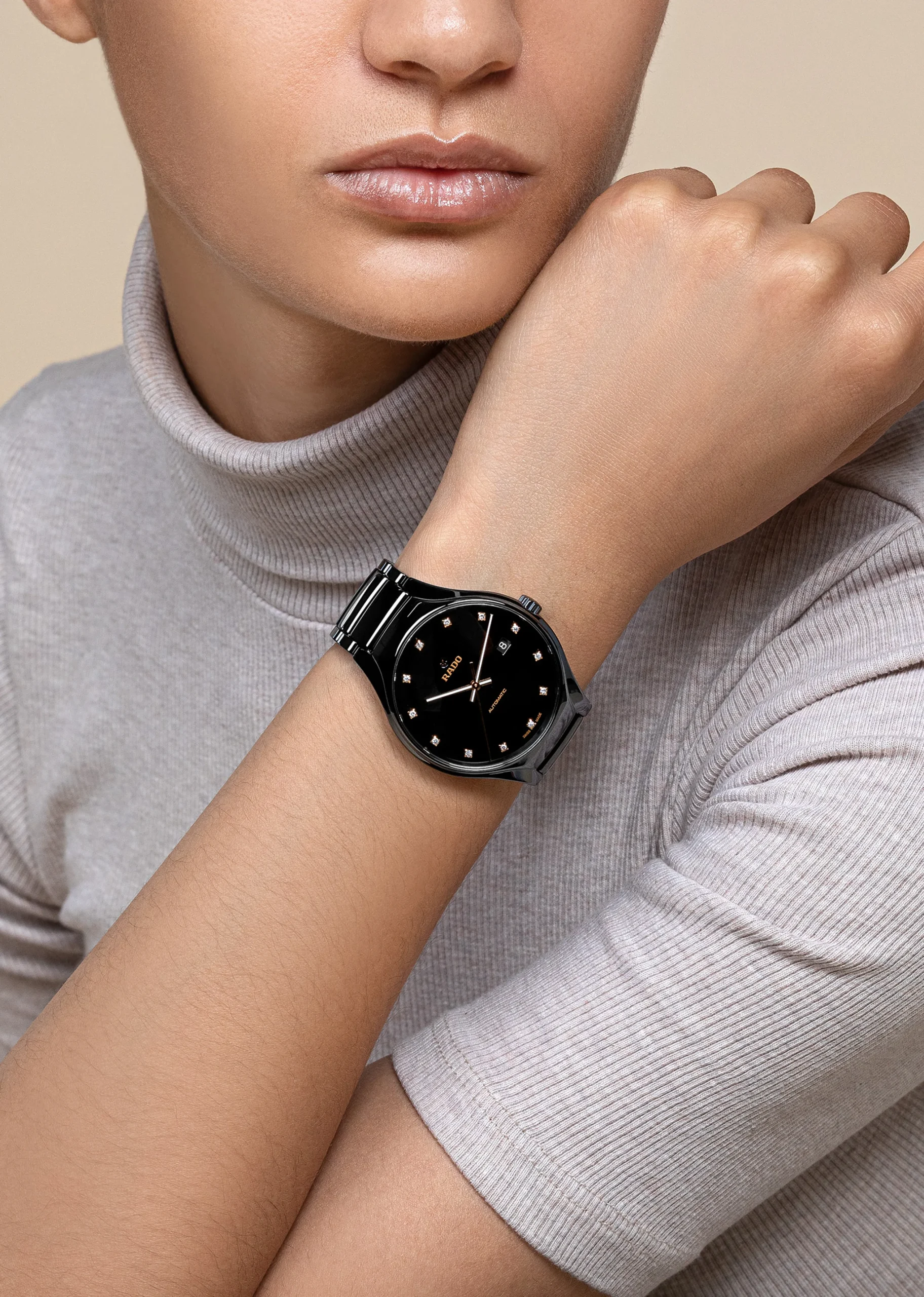 Women Rado True Round Automatic Diamonds