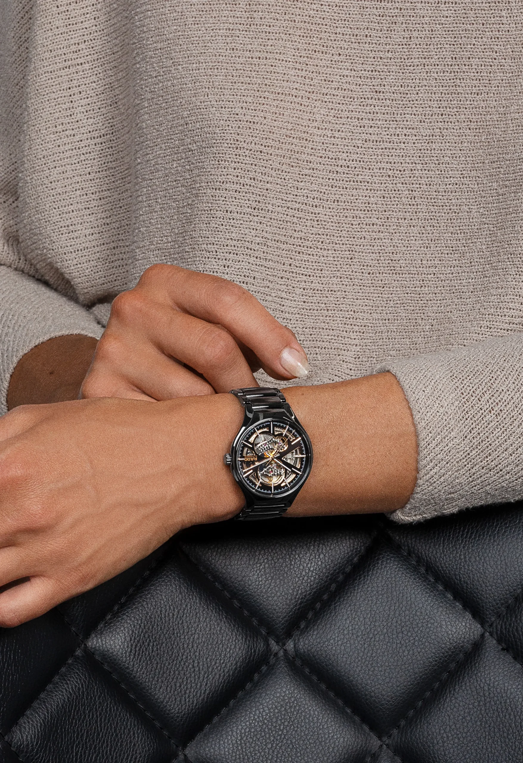 Women Rado True Round Automatic Open Heart