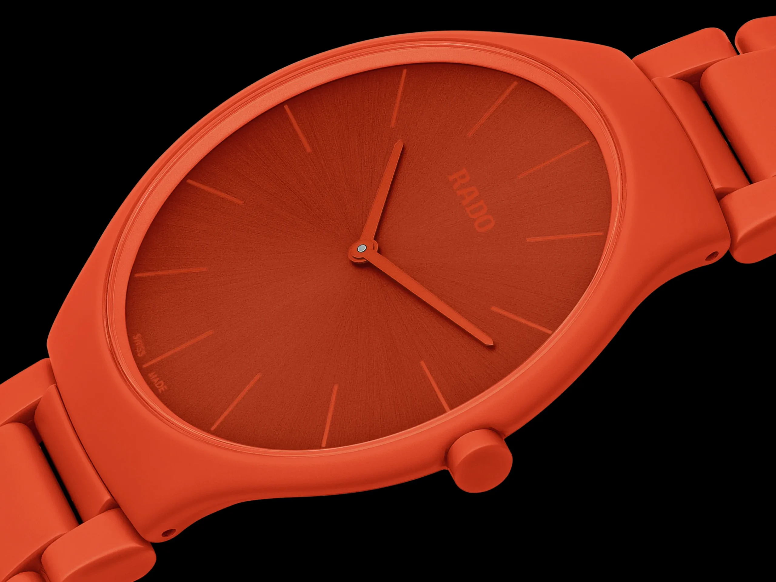 Women Rado True Round Thinline Les Couleurs™ Le Corbusier Powerful orange 4320S