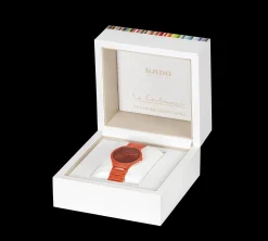 Women Rado True Round Thinline Les Couleurs™ Le Corbusier Powerful orange 4320S