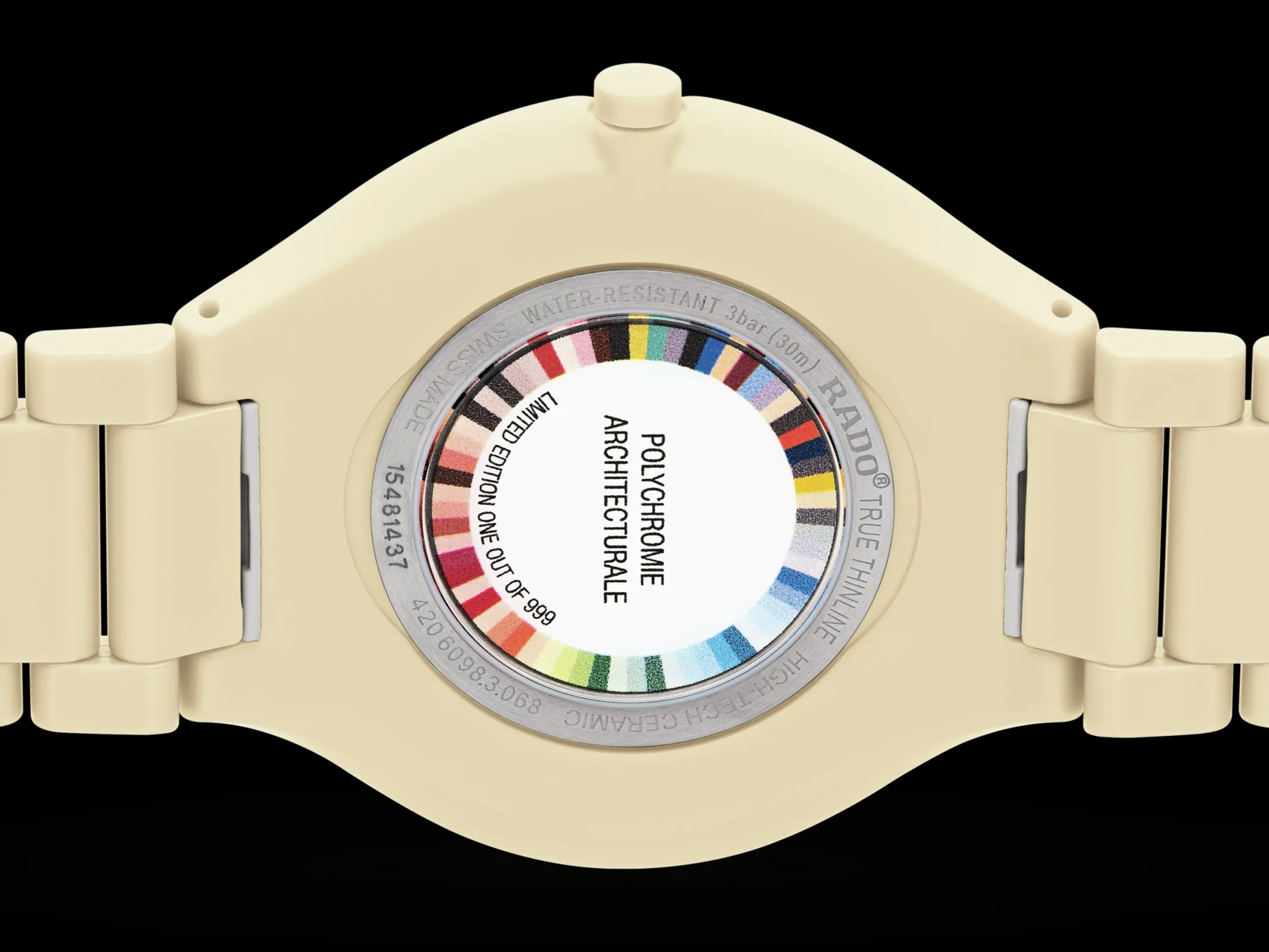 Women Rado True Round Thinline Les Couleurs™ Le Corbusier Cream white 32001