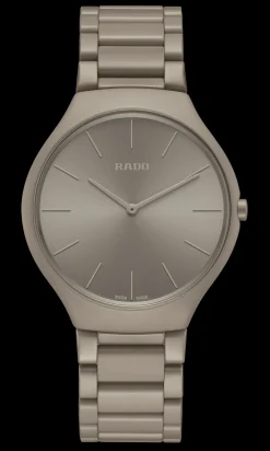 Women Rado True Round Thinline Les Couleurs™ Le Corbusier Grey brown natural umber 32141