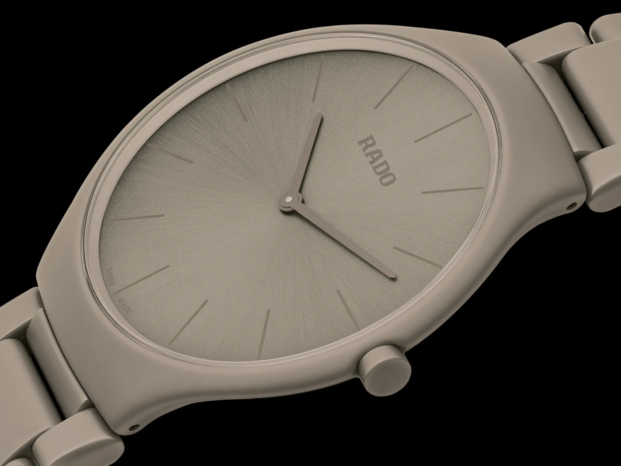 Women Rado True Round Thinline Les Couleurs™ Le Corbusier Grey brown natural umber 32141