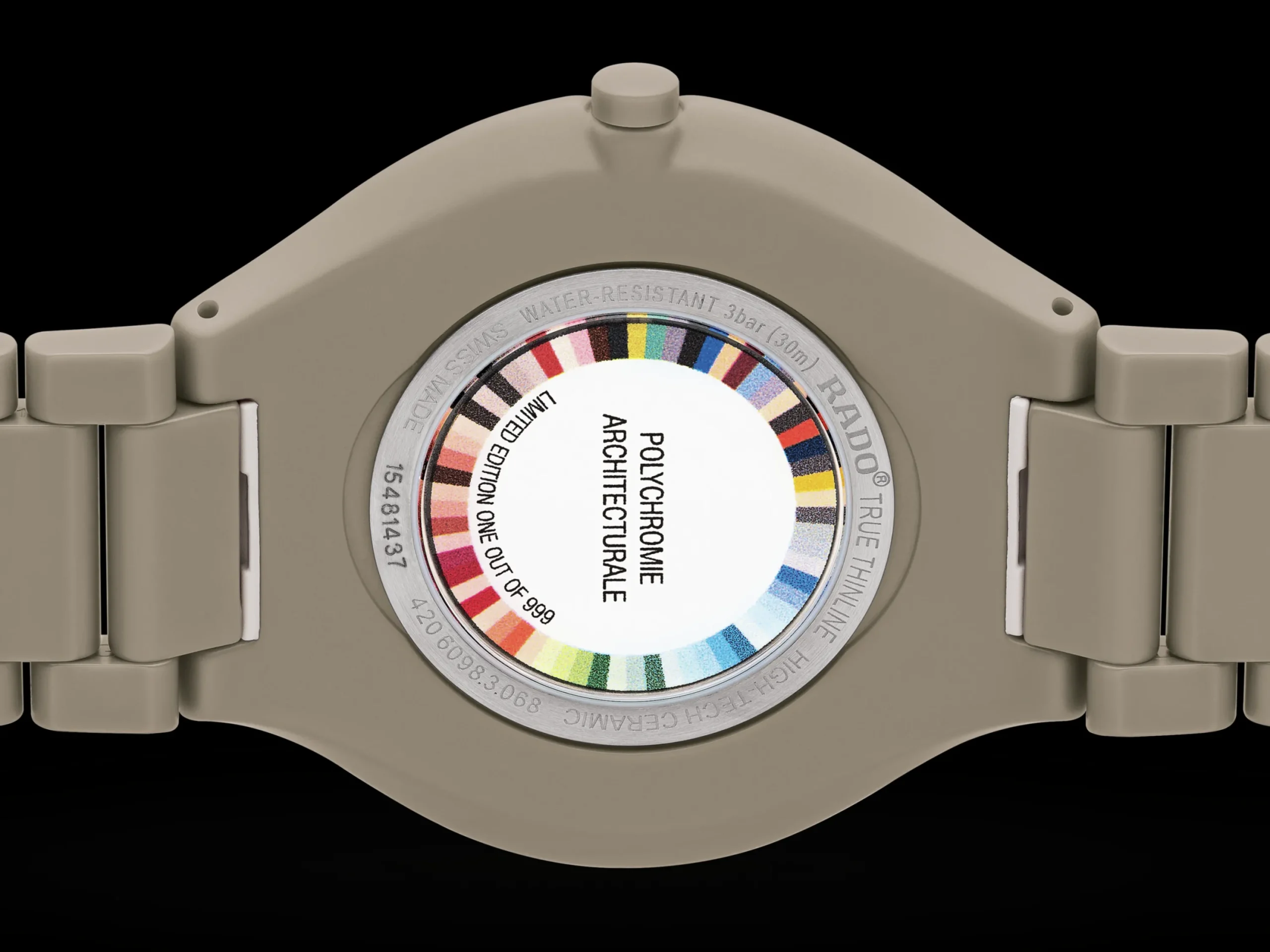 Women Rado True Round Thinline Les Couleurs™ Le Corbusier Grey brown natural umber 32141