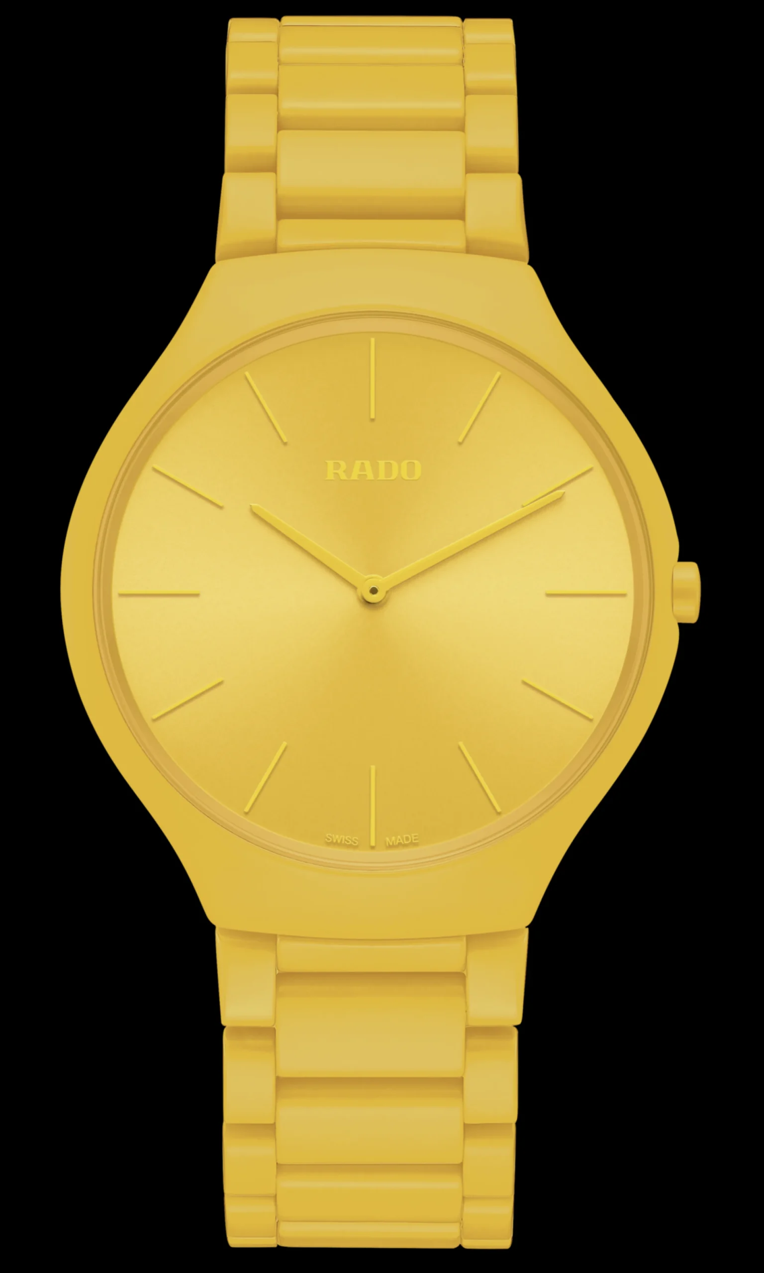 Women Rado True Round Thinline Les Couleurs™ Le Corbusier Sunshine yellow 4320W