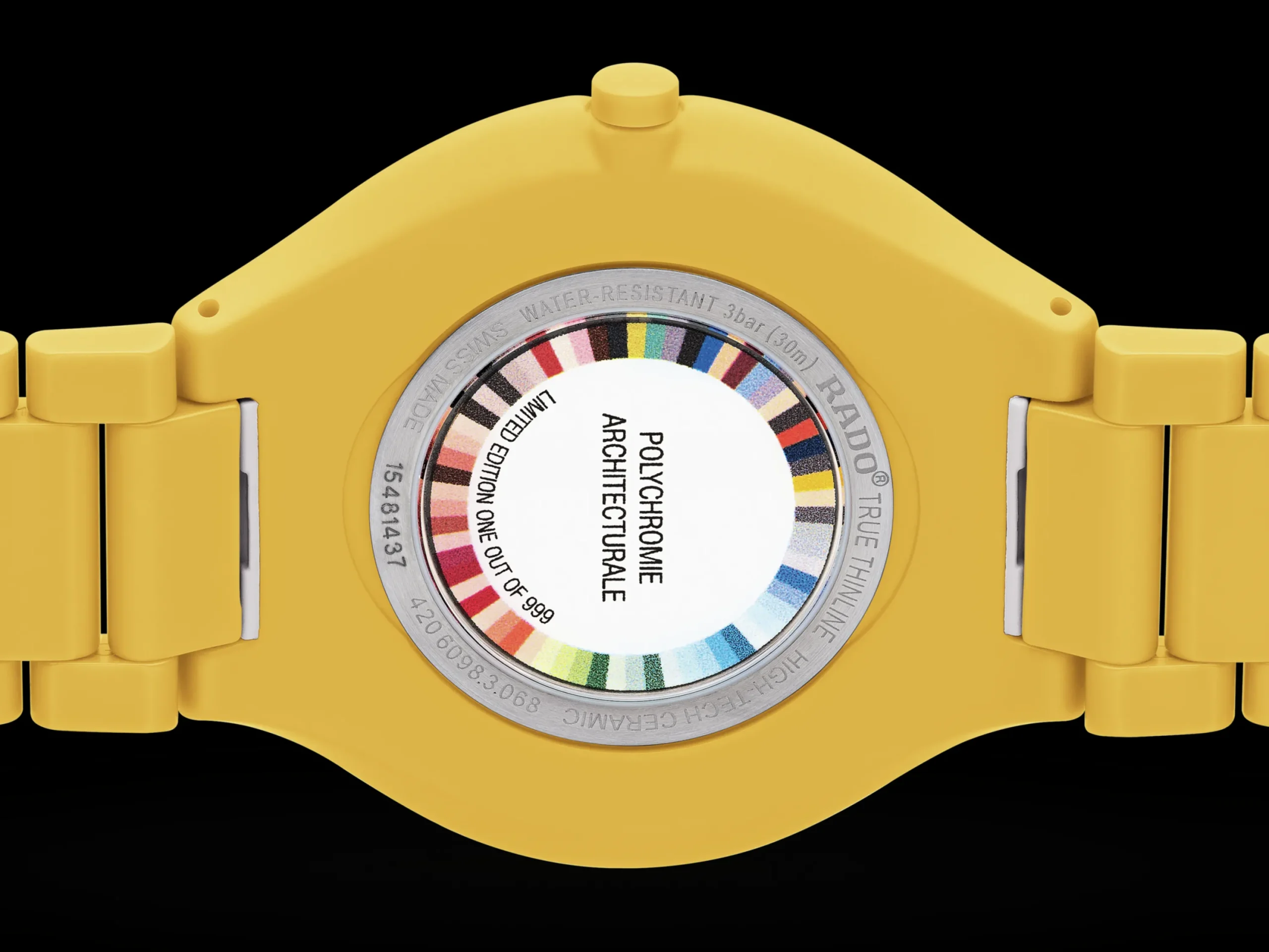 Women Rado True Round Thinline Les Couleurs™ Le Corbusier Sunshine yellow 4320W