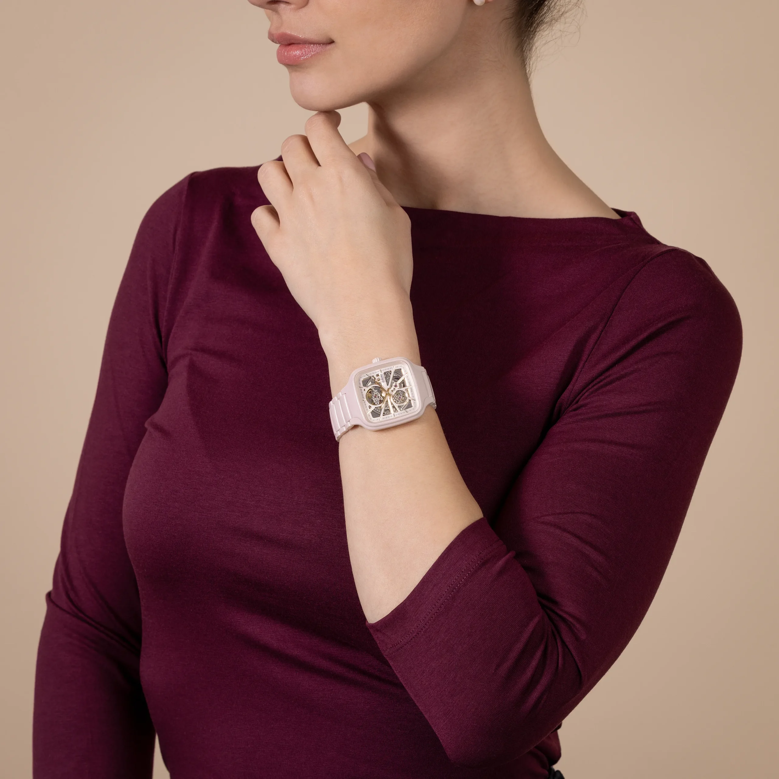 Women Rado True Square Automatic Open Heart