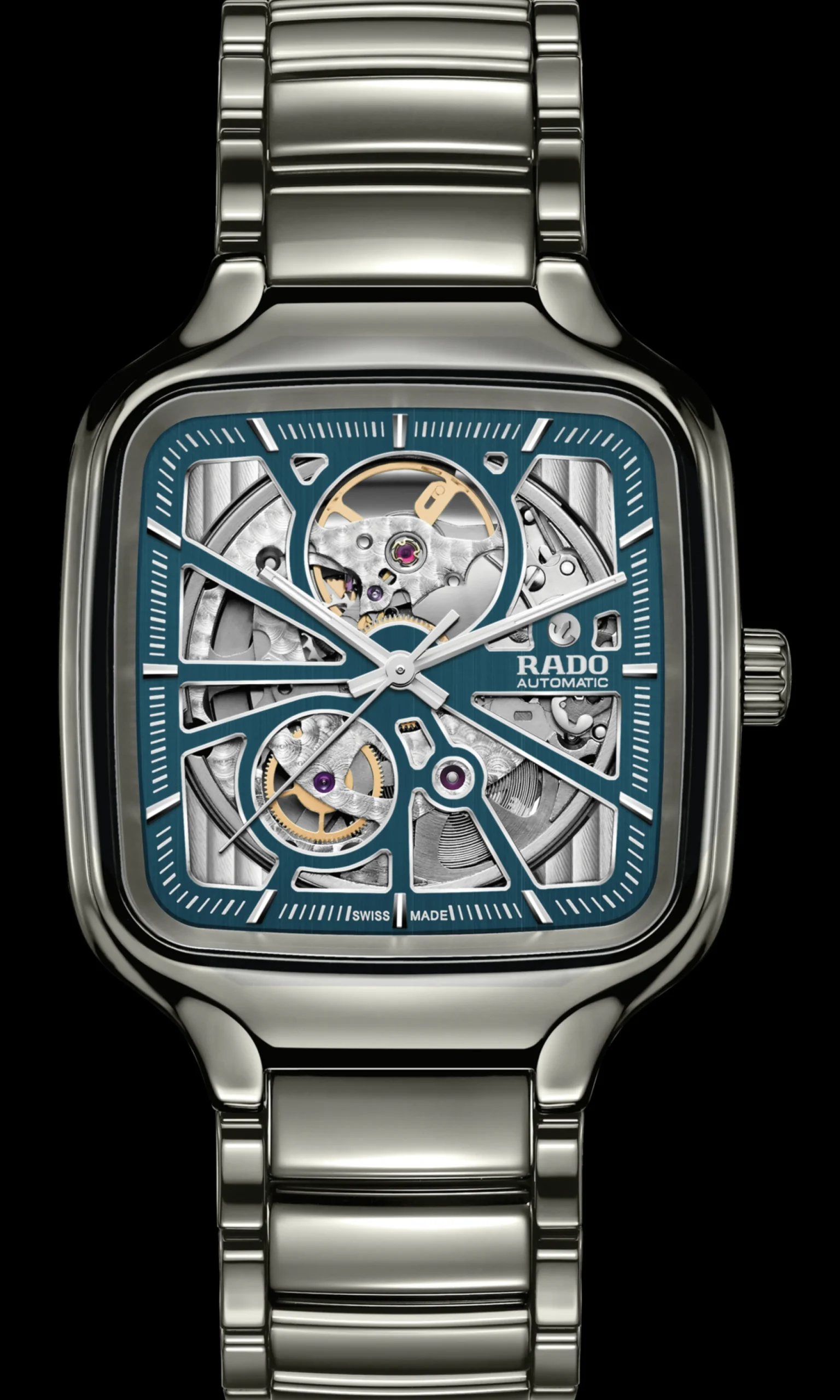 Women Rado True Square Automatic Open Heart