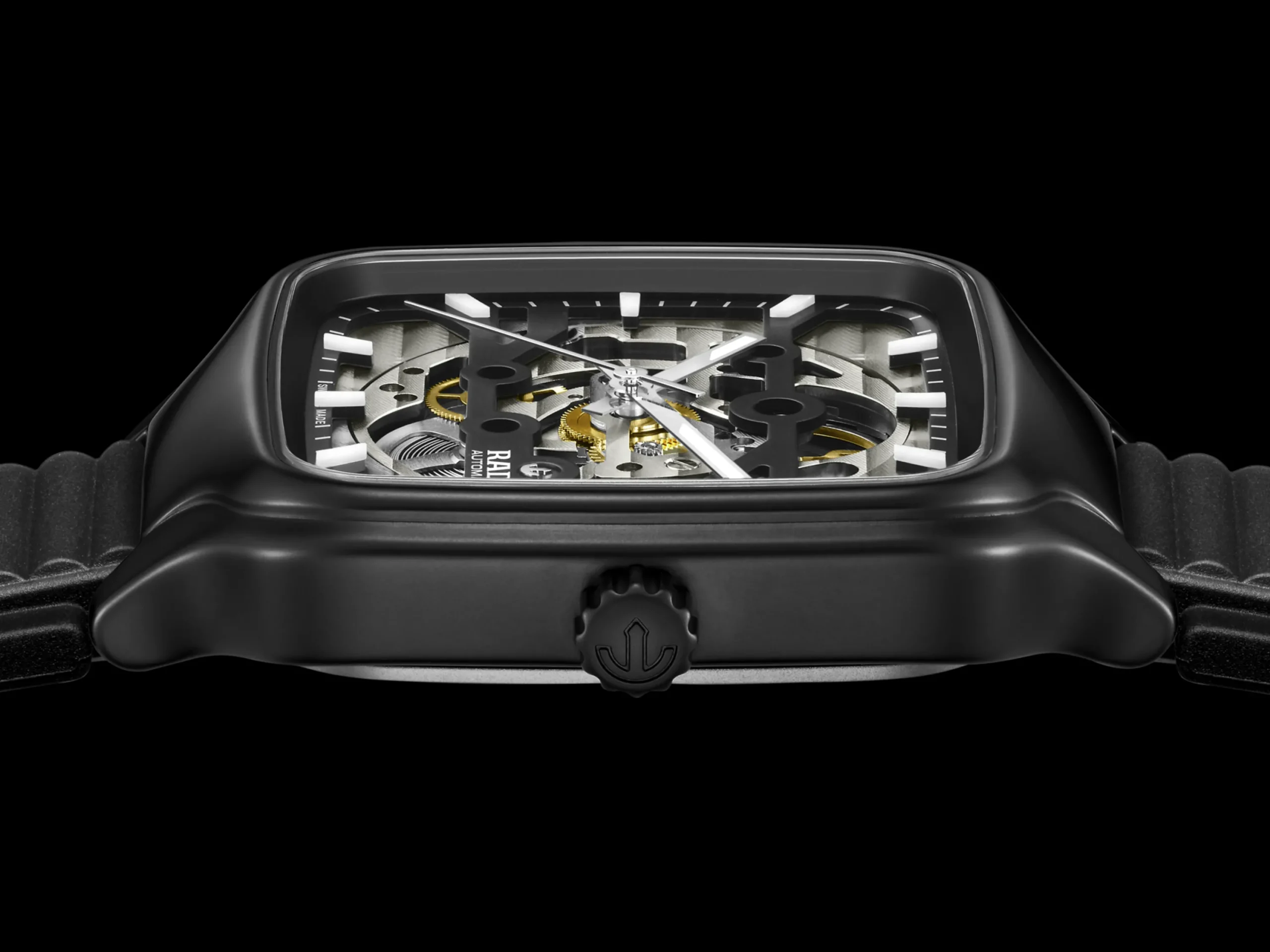 Women Rado True Square Automatic Skeleton