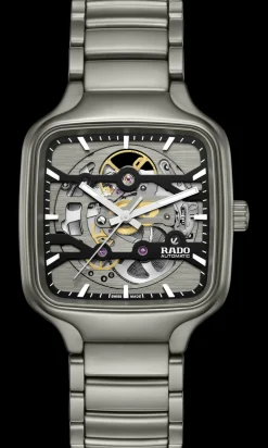 Women Rado True Square Automatic Skeleton