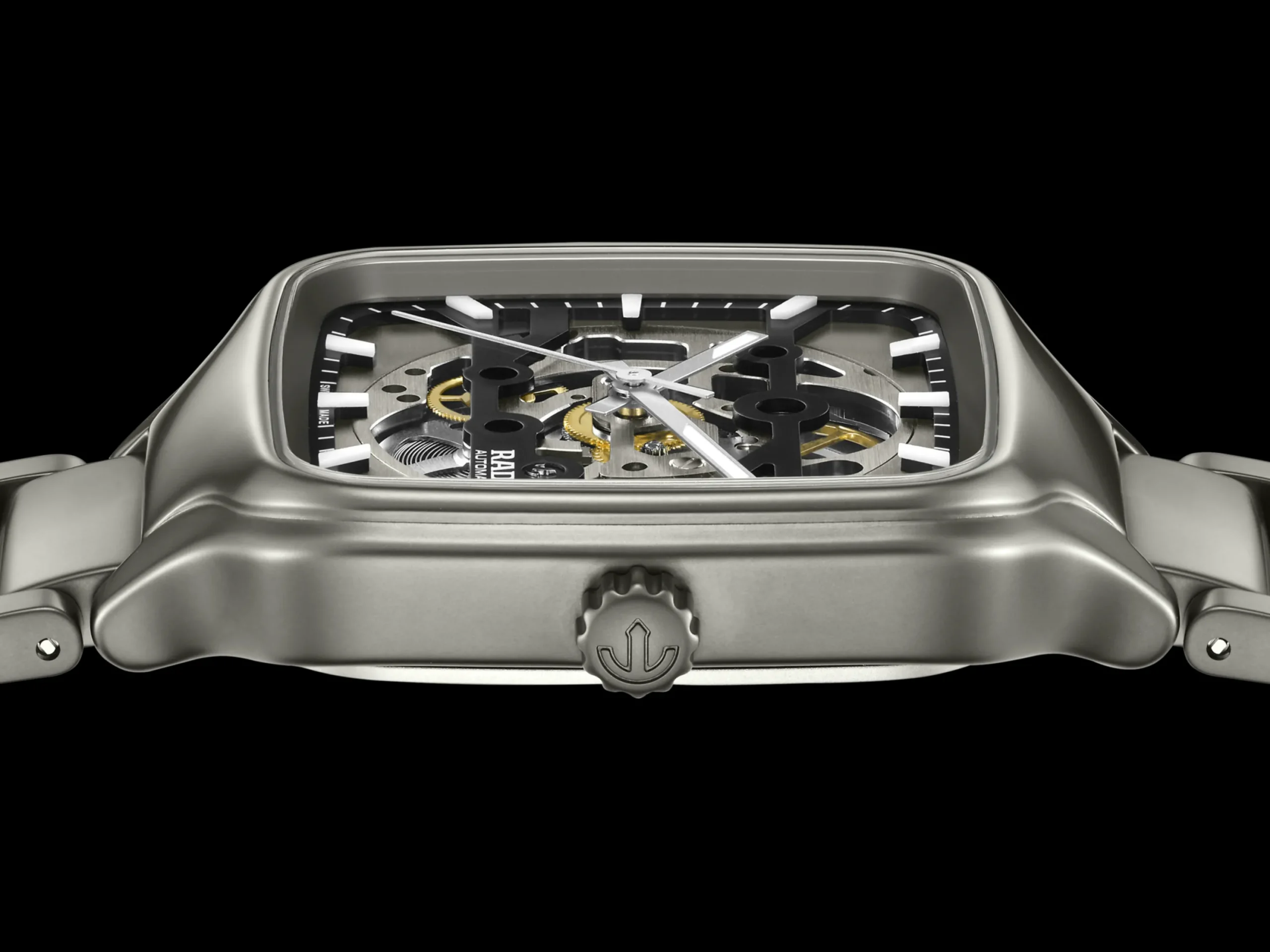 Women Rado True Square Automatic Skeleton