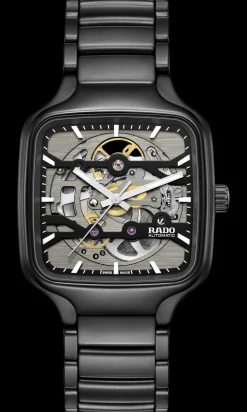 Women Rado True Square Automatic Skeleton