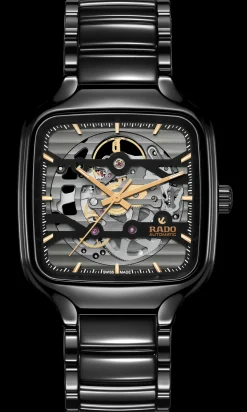 Women Rado True Square Automatic Skeleton
