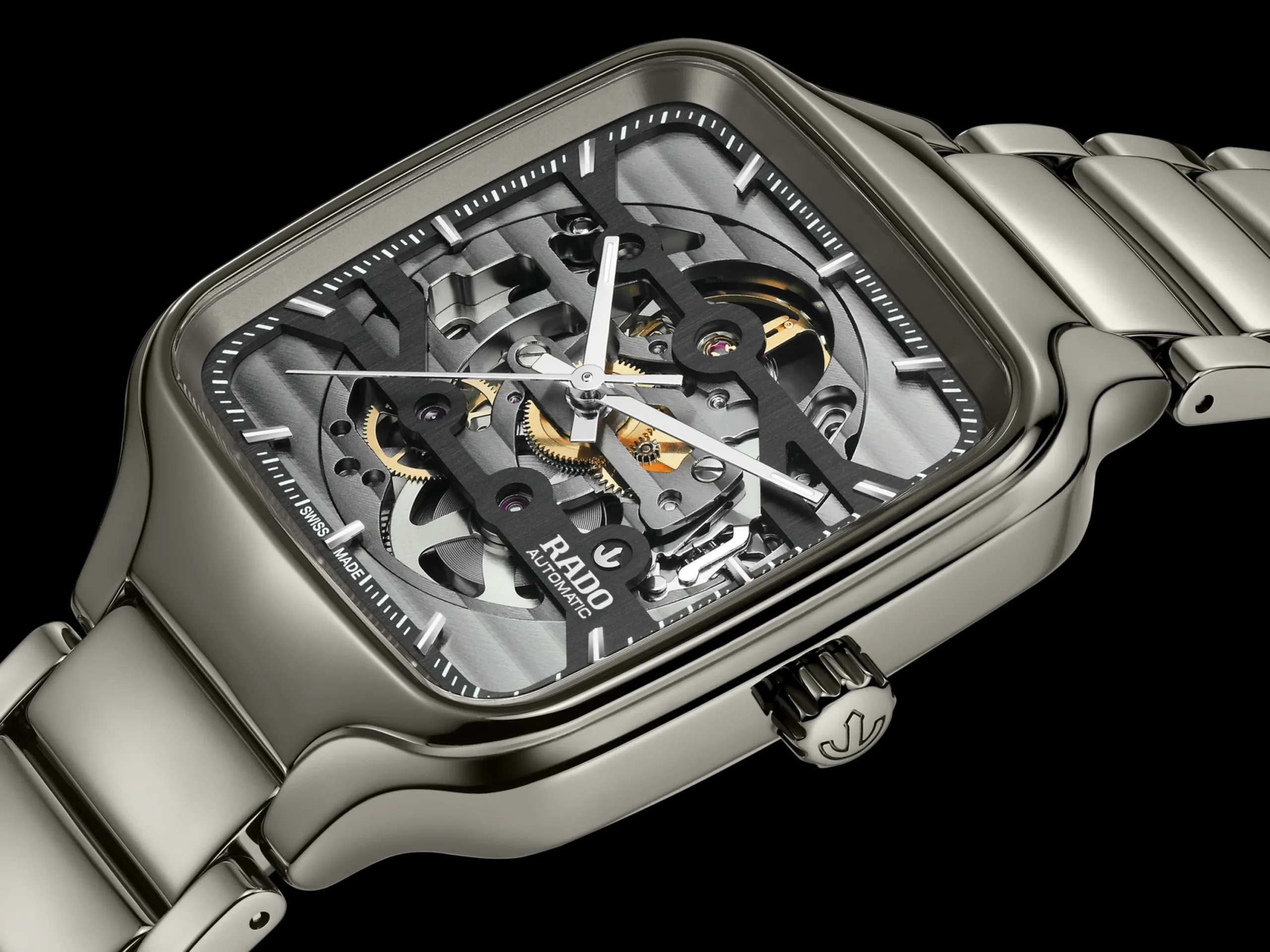 Women Rado True Square Automatic Skeleton
