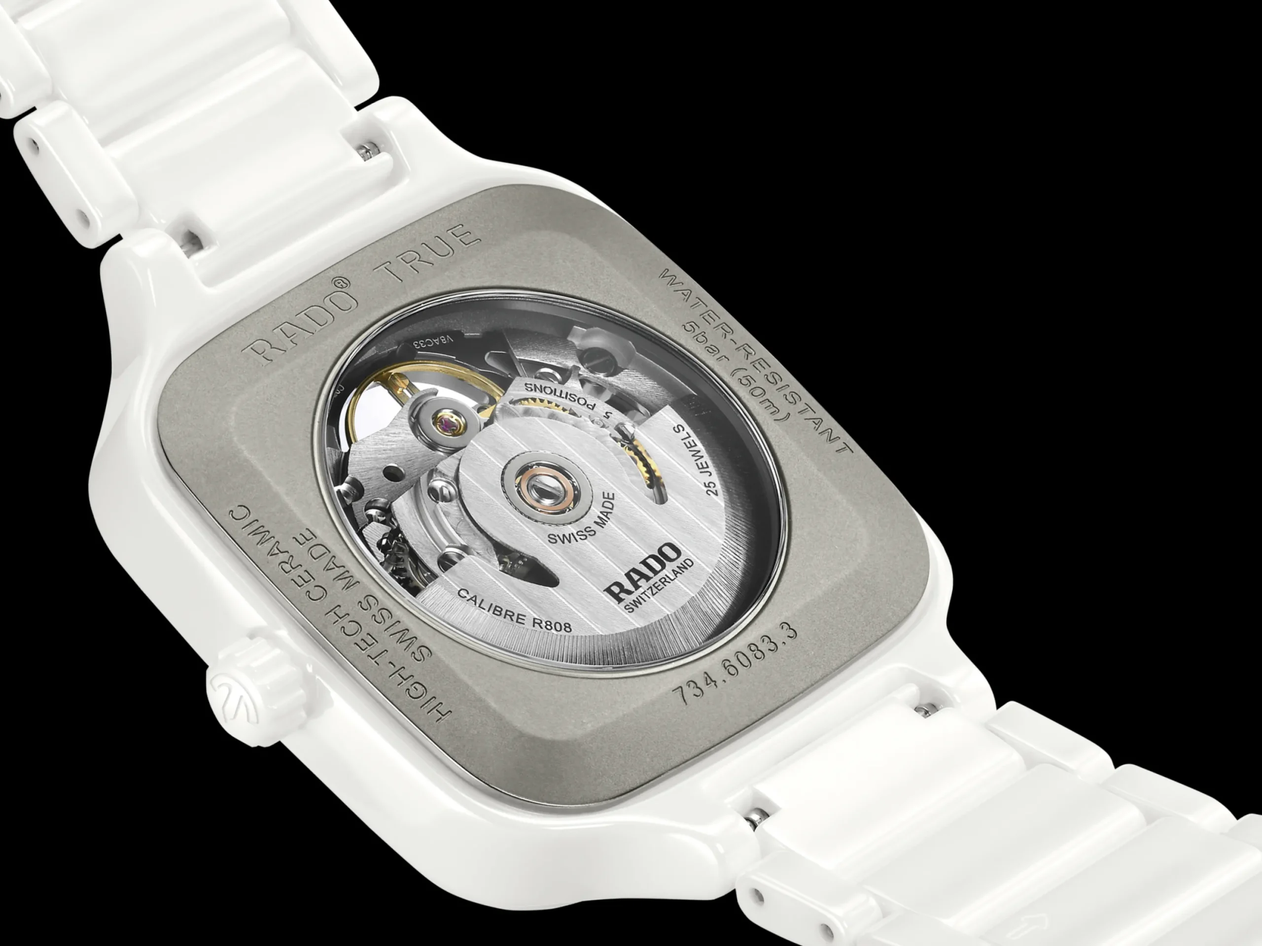 Women Rado True Square Automatic Skeleton