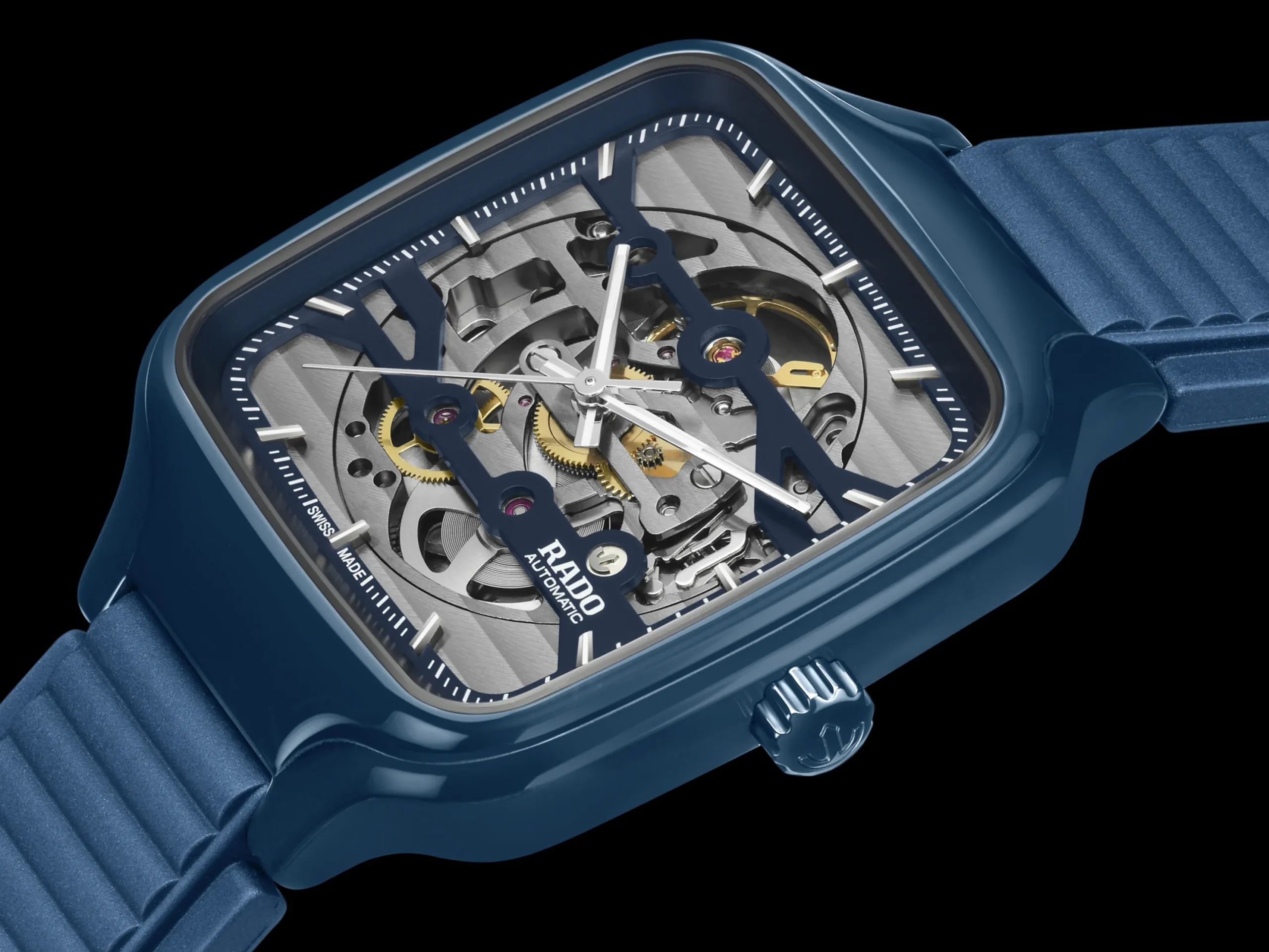 Women Rado True Square Automatic Skeleton