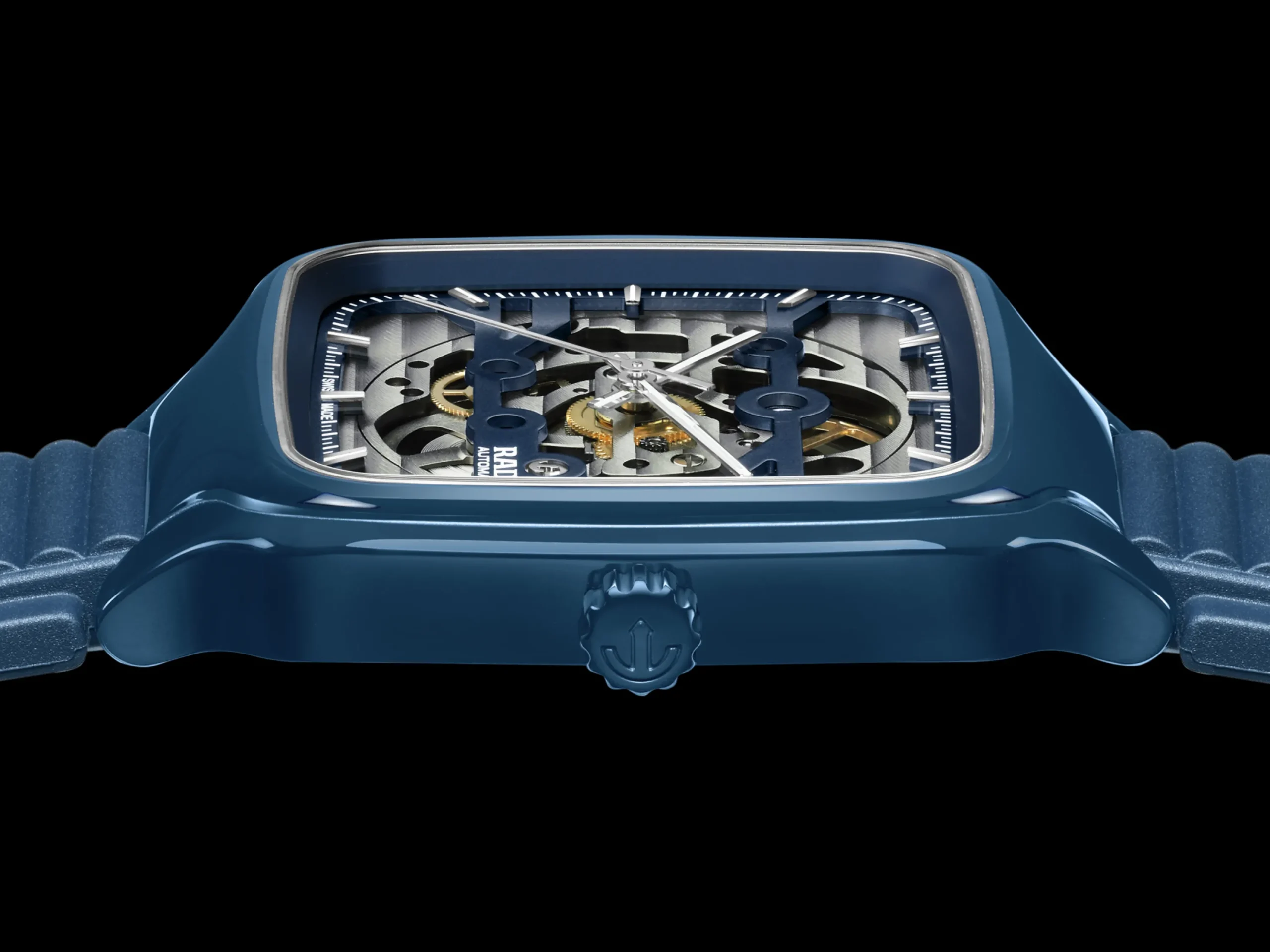Women Rado True Square Automatic Skeleton