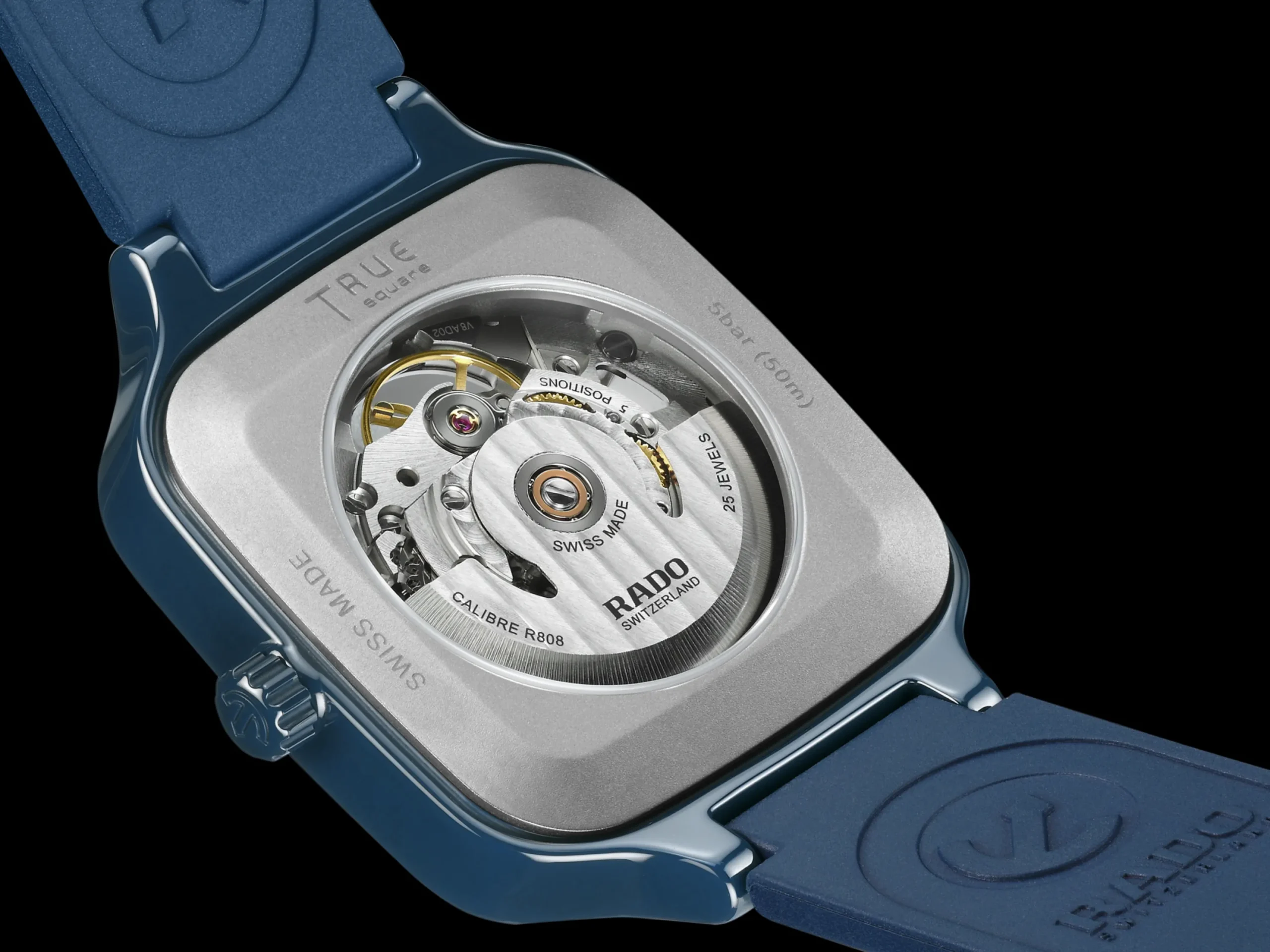 Women Rado True Square Automatic Skeleton