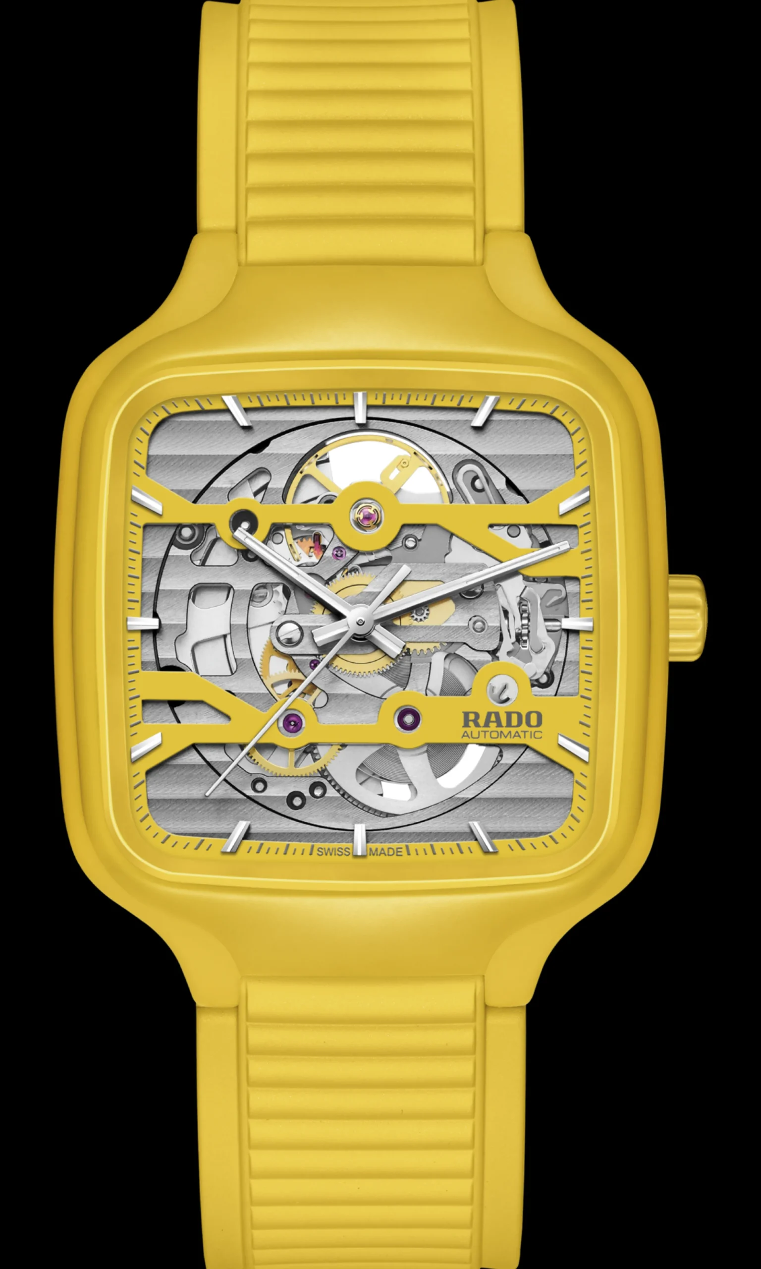 Women Rado True Square Automatic Skeleton