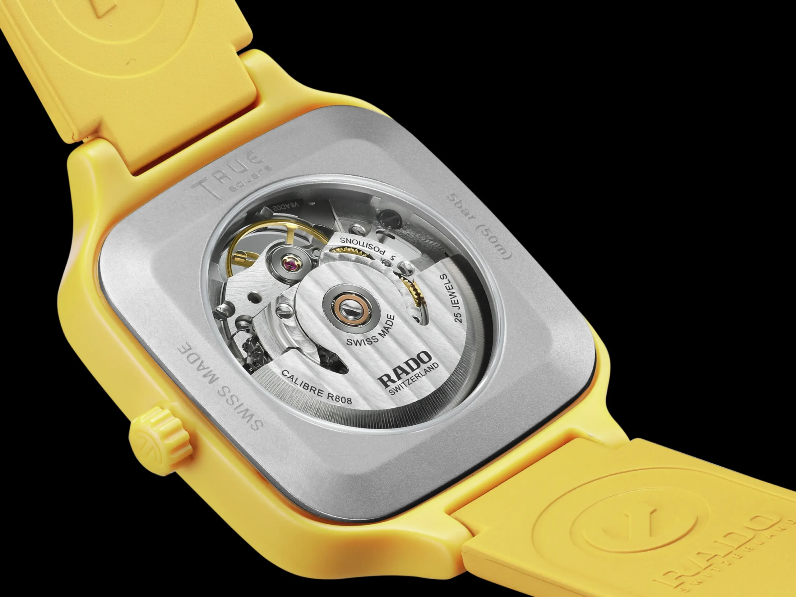Women Rado True Square Automatic Skeleton